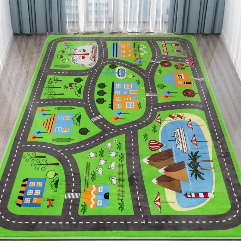 Car tracks childrens cars toy cars cities living roads childrens game mats childrens game mats childrens game rooms living rooms classrooms S25414