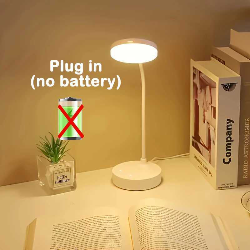Table Lamp USB Plug Bedroom Bedside Table Lamp Foldable for Study Lamp Office Work Lamp Portable Mini Desk Lamp Reading Lamp M251114