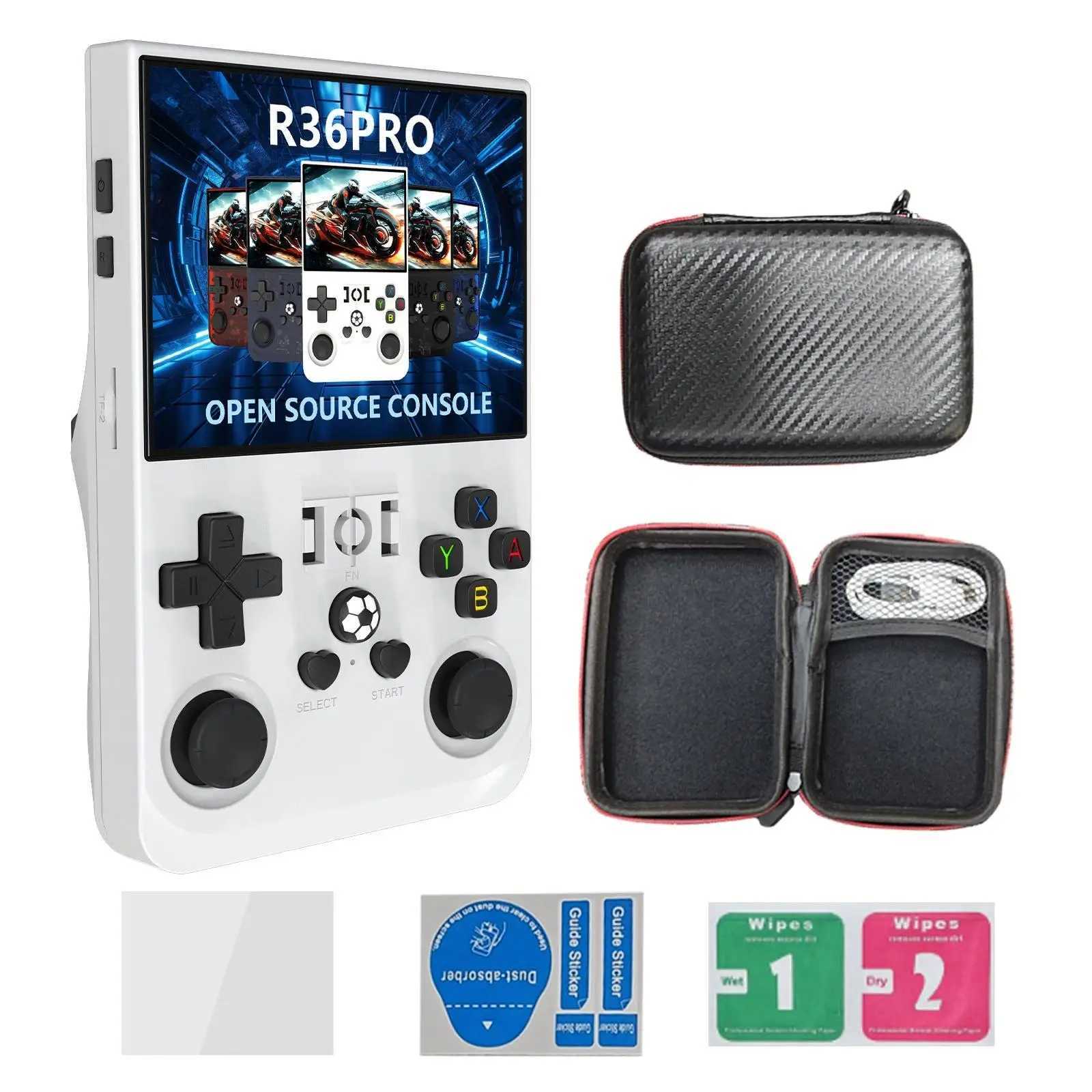 2025 R36S Pro Gaming Console Retro 128GB Console R36s R36 S R36h Rs36s K36 Konsole Console Full GamBoy Max Video Game HandheldXJ250414