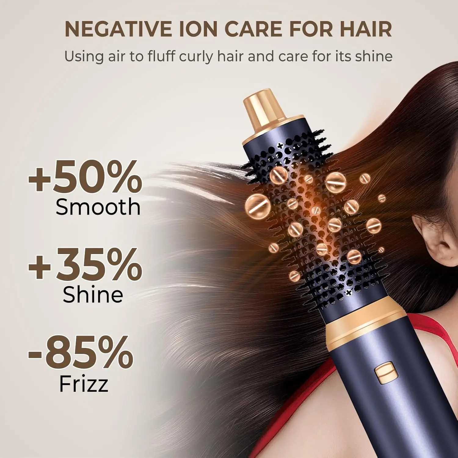 5 in 1 Hair Dryer Brush Negative Ion Air Styler Wrap Hair Styler Upgrade Blow Dryer Brush Air Curler for Hair Blowout Brush X251114