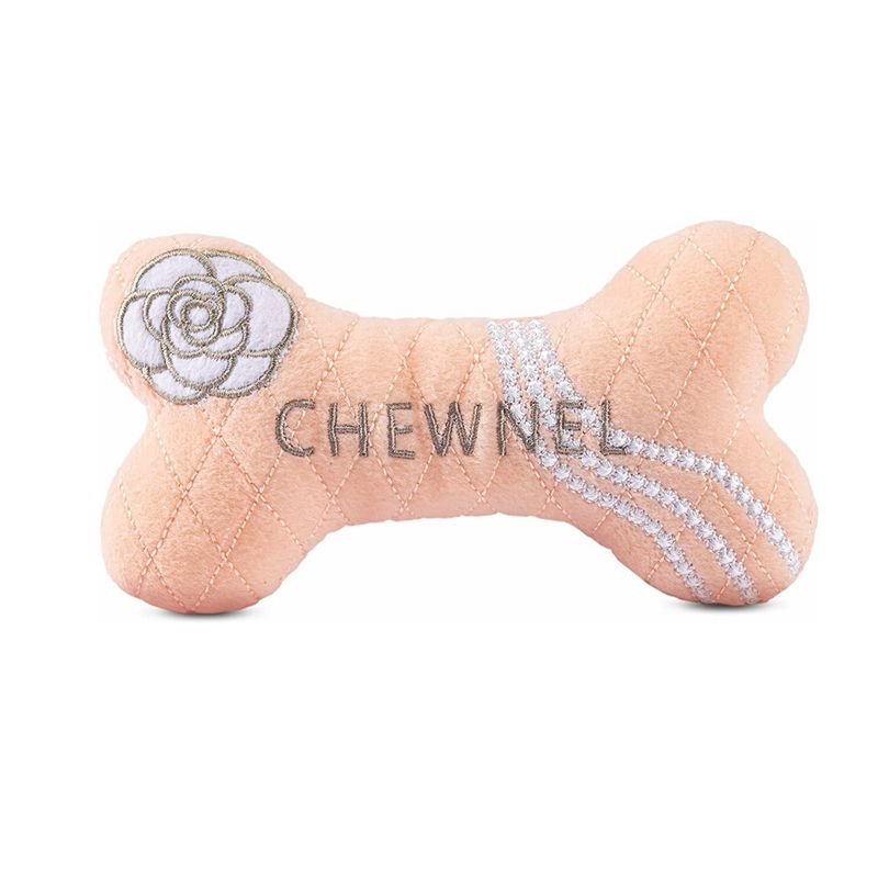 Luxury Dog Toys Designs Runway Pup Collection Unique Squeaky Parody Plush Dog Toys Fashion Accessories Dog Bones, Balls, Handbag, Dogs Christmas Gift