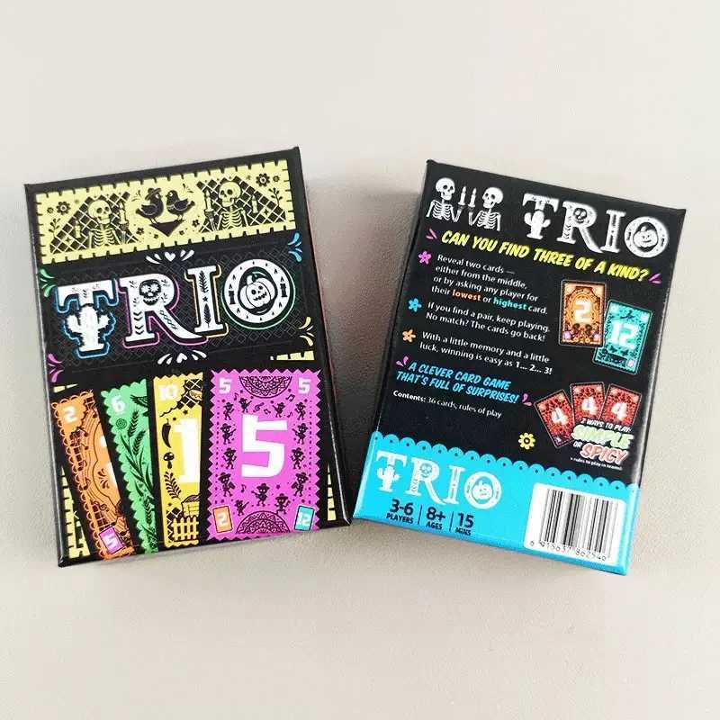 Trio Family Card Gameon the Recommendation List 2024 Game of the Year 3-6 Players Perfect for Party Game C251114