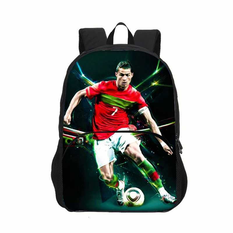 Ronaldo Kids Backpack Sport School Bag Boys Girls Backpack CR Backpack Football Star Book Bags for Boys Girls Best GiftW251113