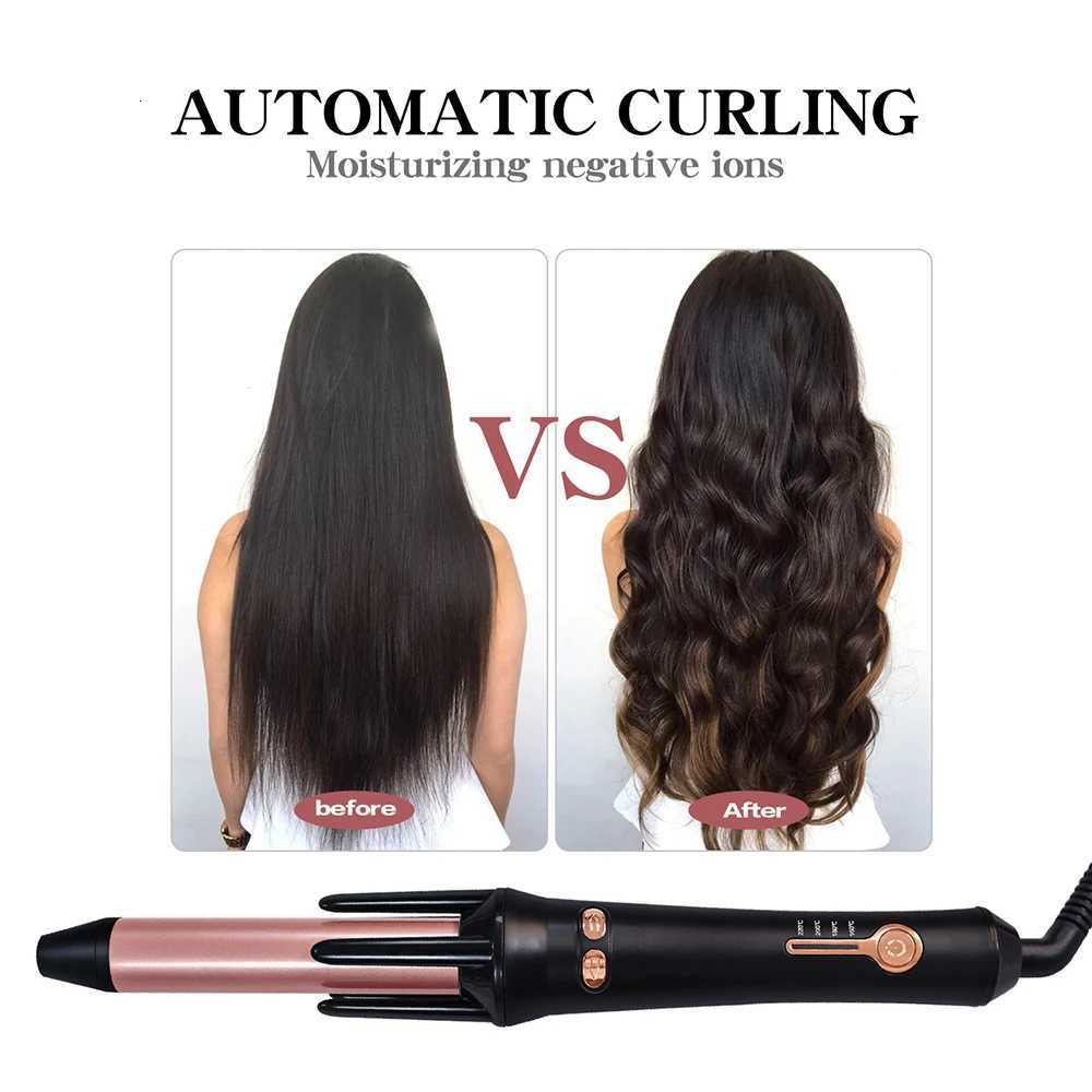 Professional Digital Automatic Curler New Curling Iron with ICD Display Swiveling Head Hair Tourmaline Ceramic MachineT251114