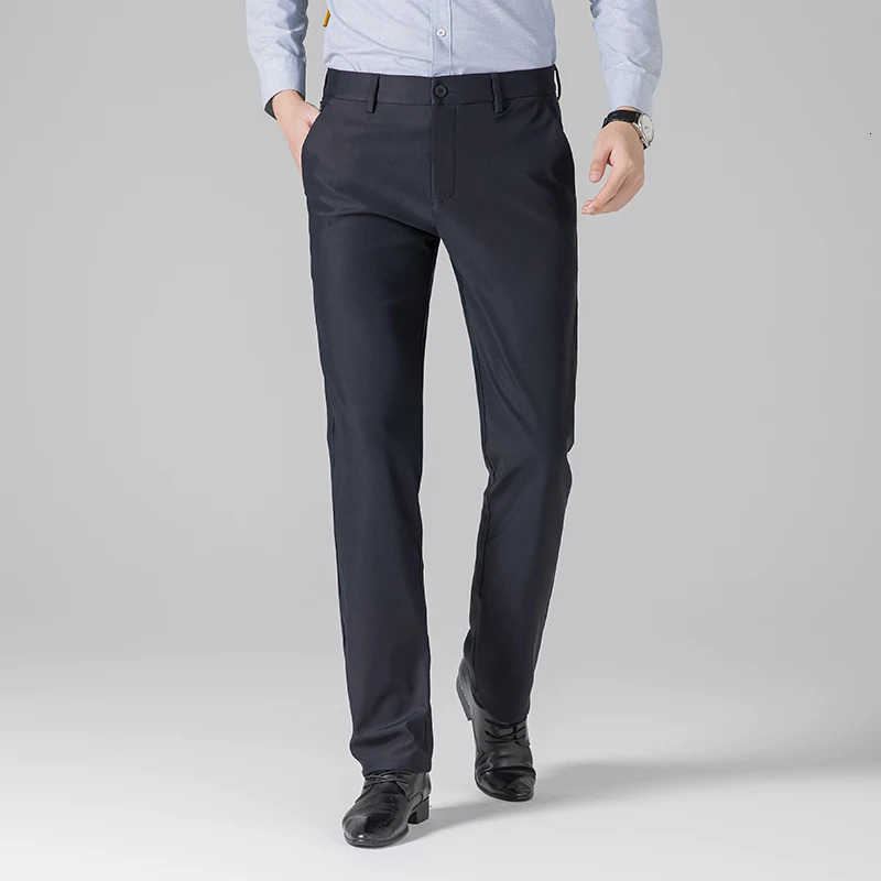 Mens thick autumn and winter business leisure high street mens pants including fashionable warm comfortable 250414Z