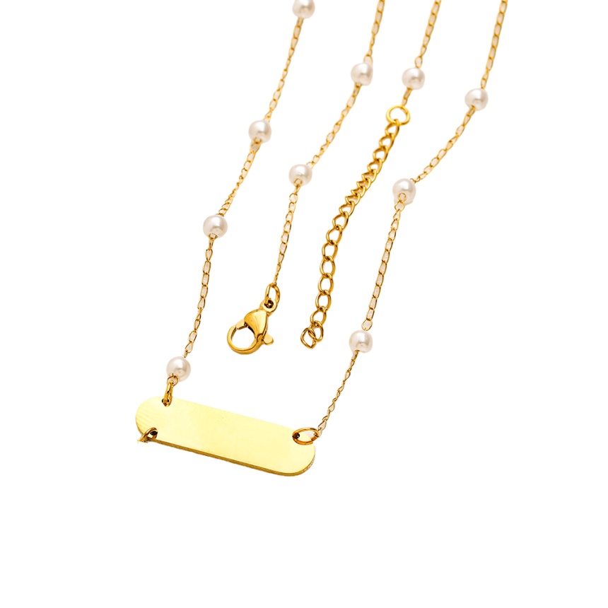 moissanite chain designer necklace for woman gold necklaces mens jewelry jewellery pendant Fahion Deigner Double Letter Pendant Necklace Gold Plated R