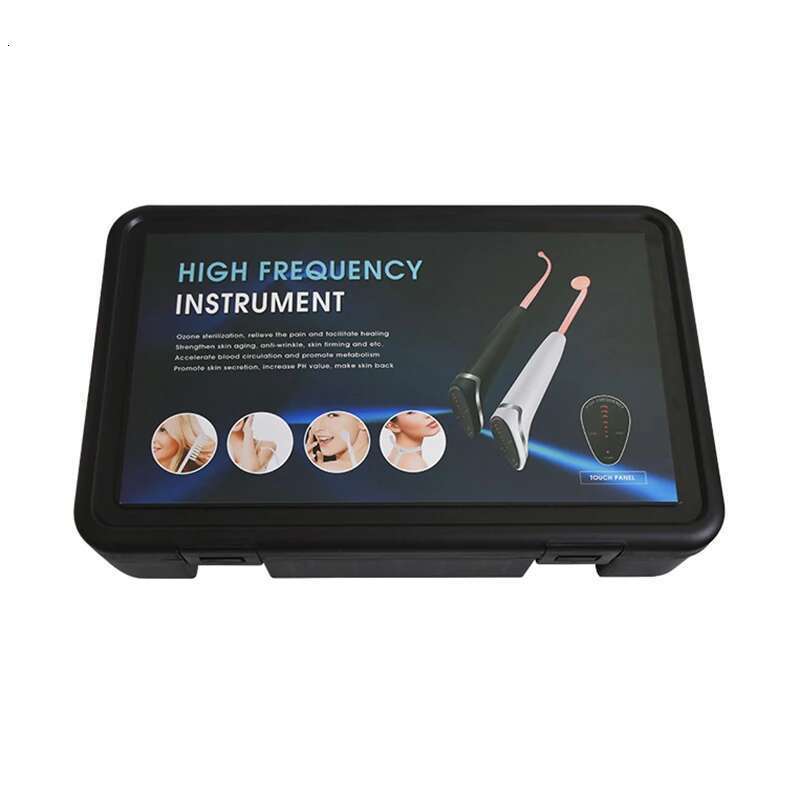 Handheld High Frequency Beauty Hine 6 In 1 Electrode Wand Violet Ray Hair Growth Wrinkles Removal Skin Care Tool