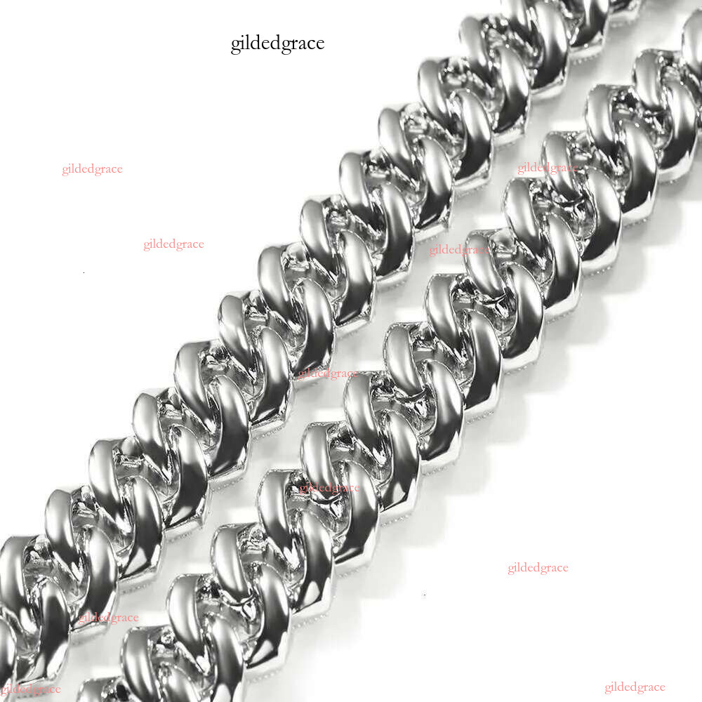 Pass Dia Tester Gra Certificates 6mm 8mm Width One Row Sterg Sier Vvs Moissanite Cuban k Chain Necklace NO2