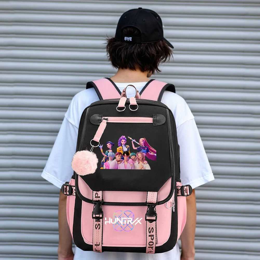 For Demon Hunters Backpack Slayer School Backpack Rumi Mira Zoey Fans Bag For Kids Boy Girl Teens Men Women Laptop Usb Port Bags C251114