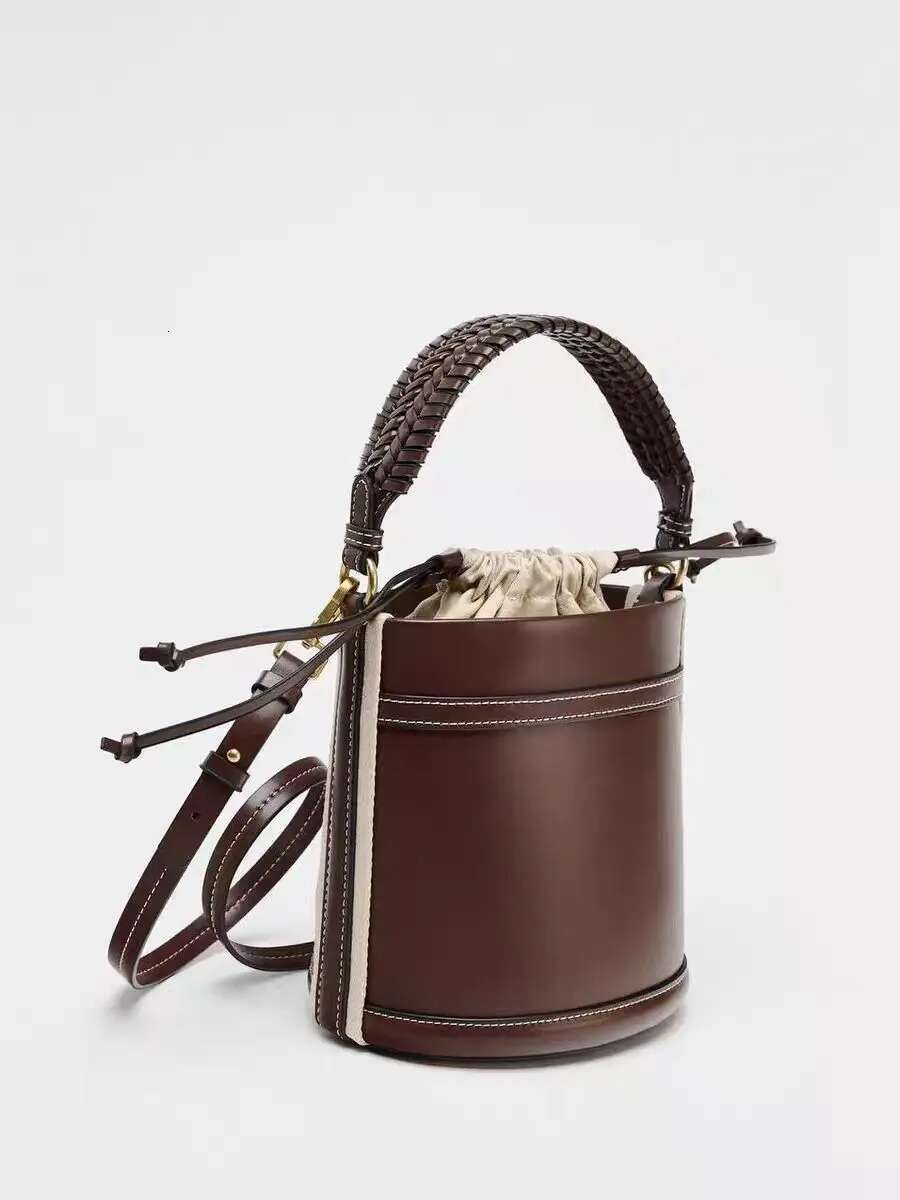 New Female Shoulder Fashion Bucket Handheld Bag Women's PU Leather Leisure Outdoor Crossbody Bags