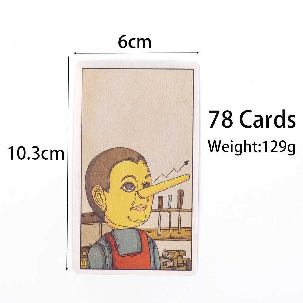 The Real Life Tarot Deck 78 PCS 1036CM English Version Oracles Deck for Girls Hot Selling Family Gatherings Board Games C251114