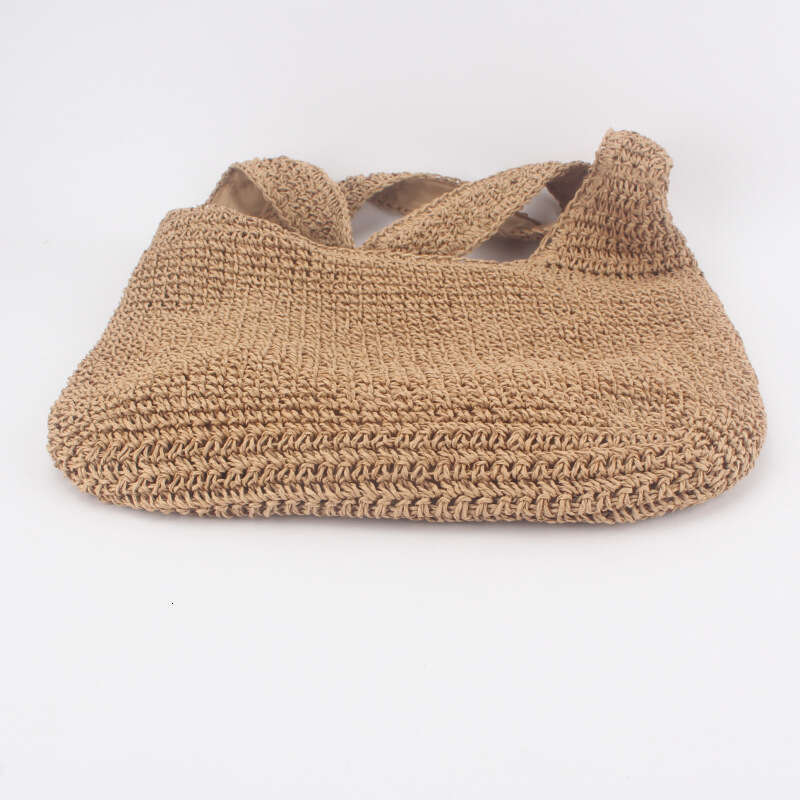 Handmade Beach Bag Single Shoulder Grass Forest Series Handmade Woven Casual Versatile Large Capacity Shopping Beach Women's Bag Kq2