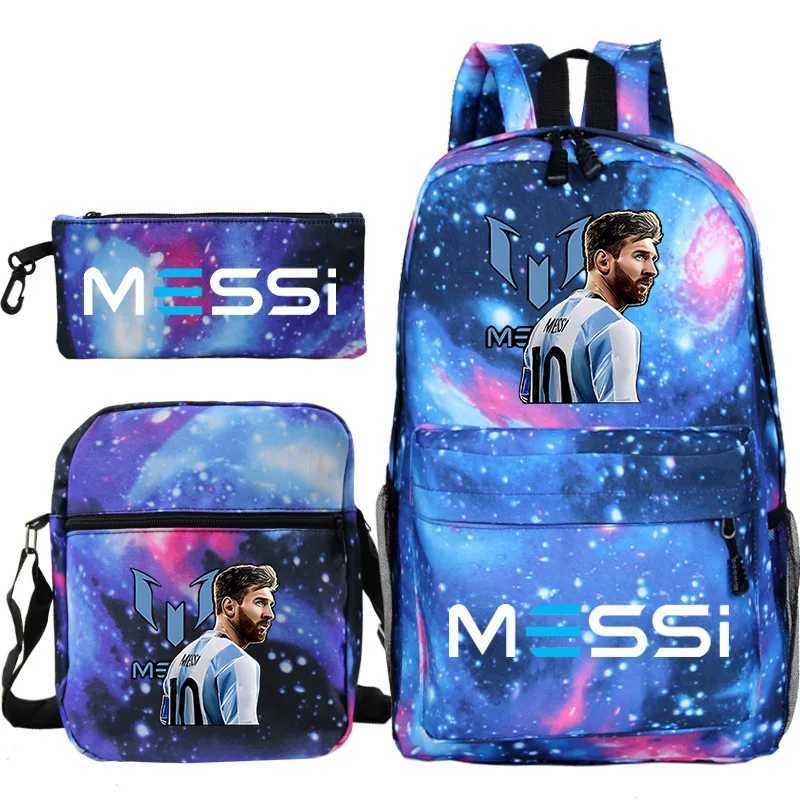 MINISO Messi Backpack High Capacity College Backpack Student backpack Women Men Laptop School Bags Travel Book BagW251113