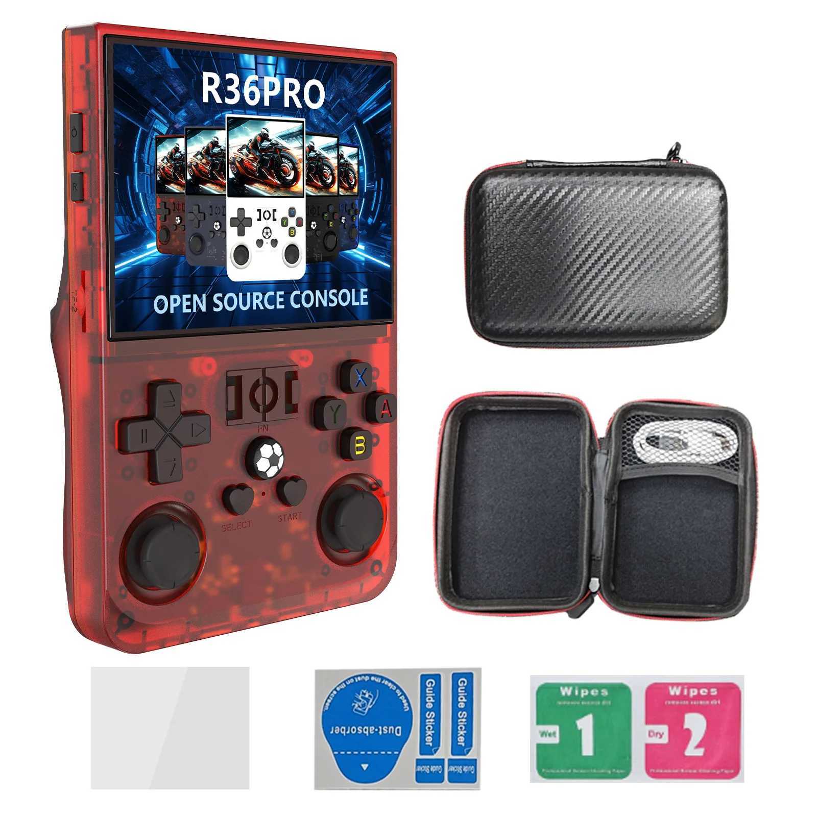 2025 R36S Pro Gaming Console Retro 128GB Console R36s R36 S R36h Rs36s K36 Konsole Console Full GamBoy Max Video Game HandheldXJ250414
