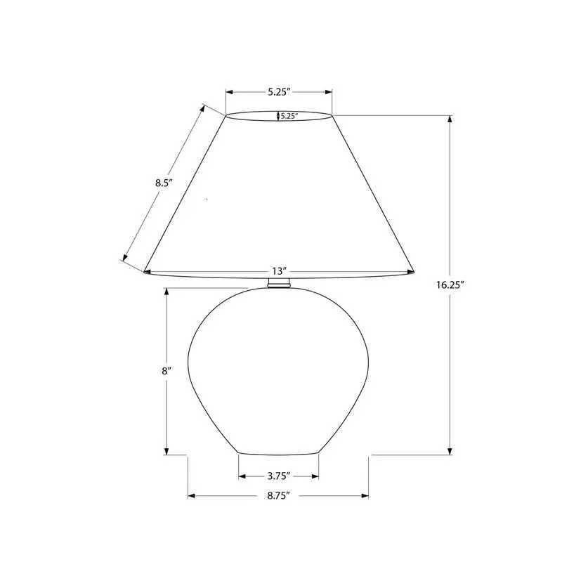 Contemporary 16 Table Lamp with Cream Ceramic Base and Shade M251114