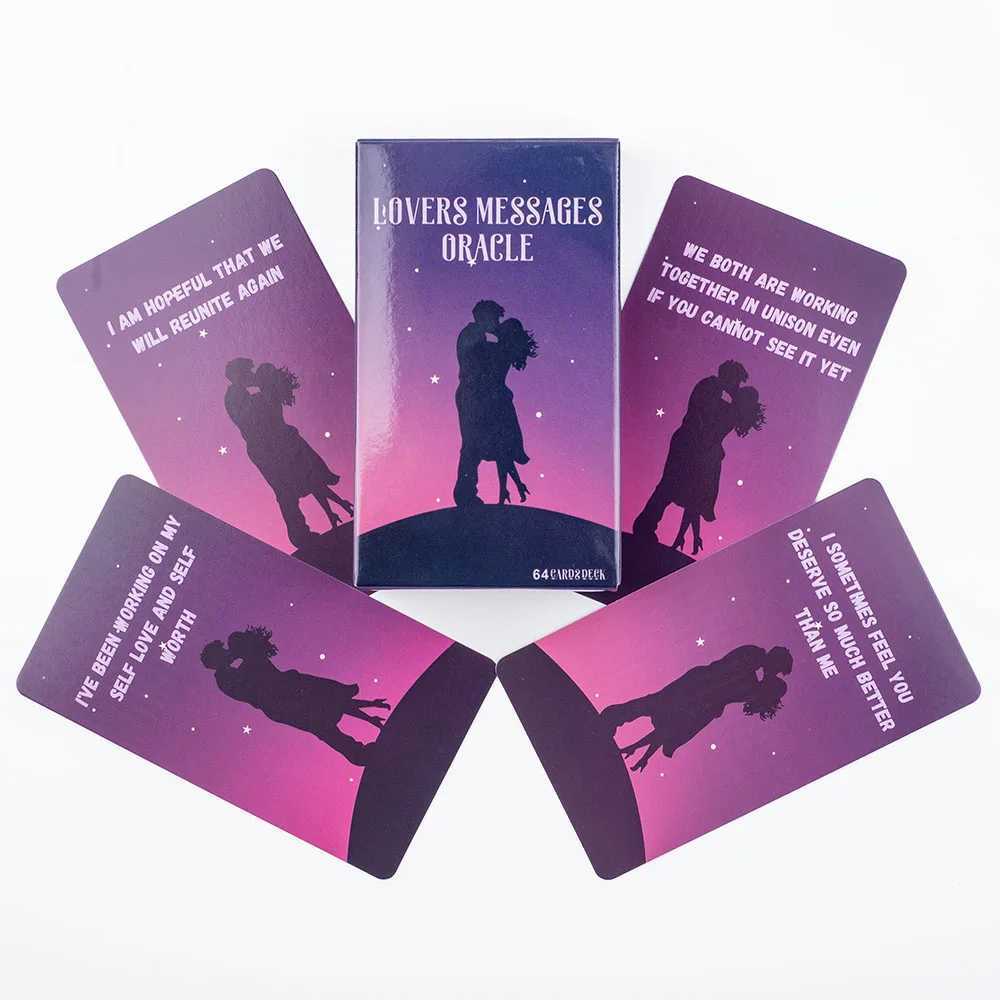64Cards Lover Messages Oracle Cards For Family Party High Quality Fortune Telling Divination Cards Deck Board Game 1036Cm C251114