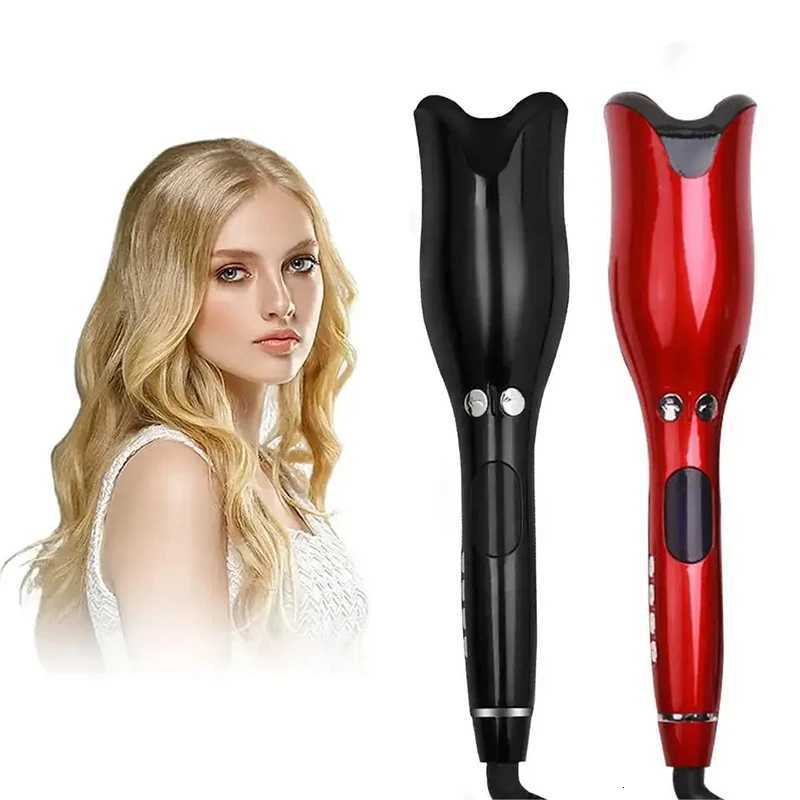 Portable rose-shaped large wave smart curling iron with negative ions no harm to lazy people household curling ironT251114