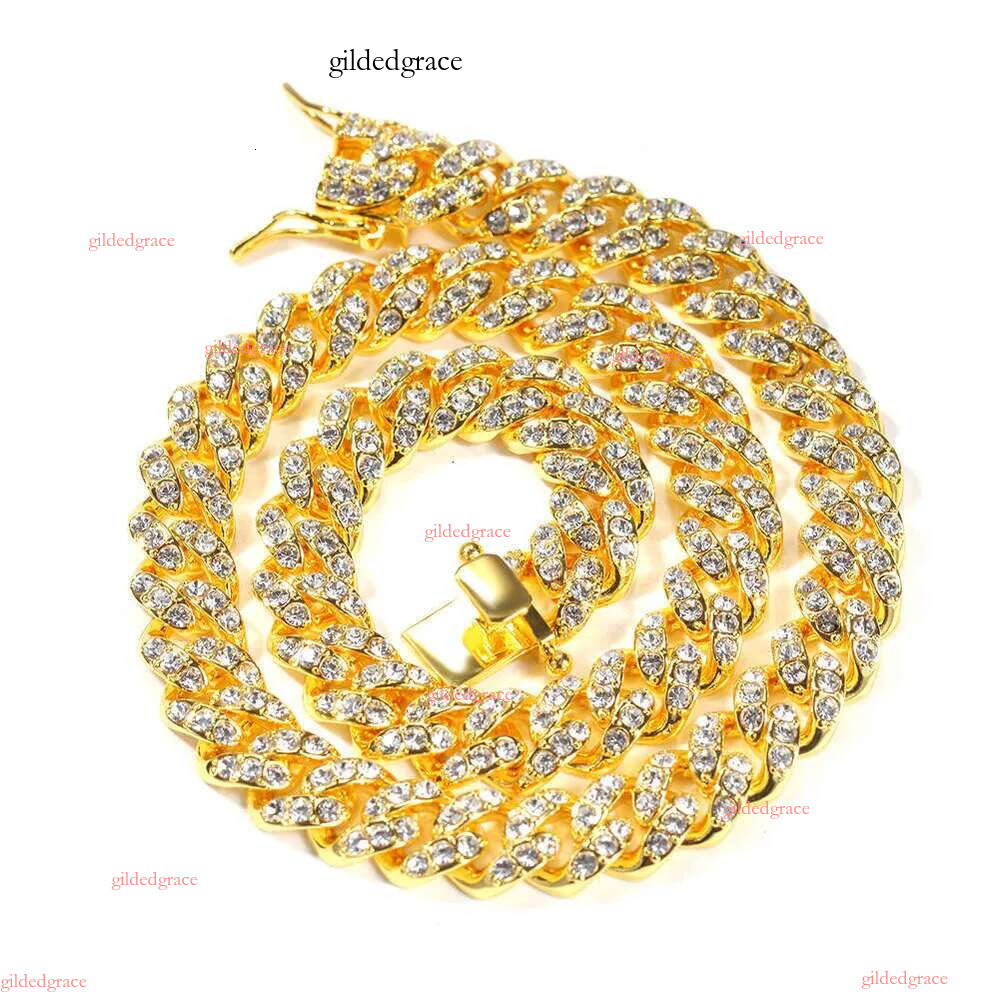 Fine jewelry Pendant Necklaces Choker Custom k Gold 20mm Miami Cuban Chain Necklace N35