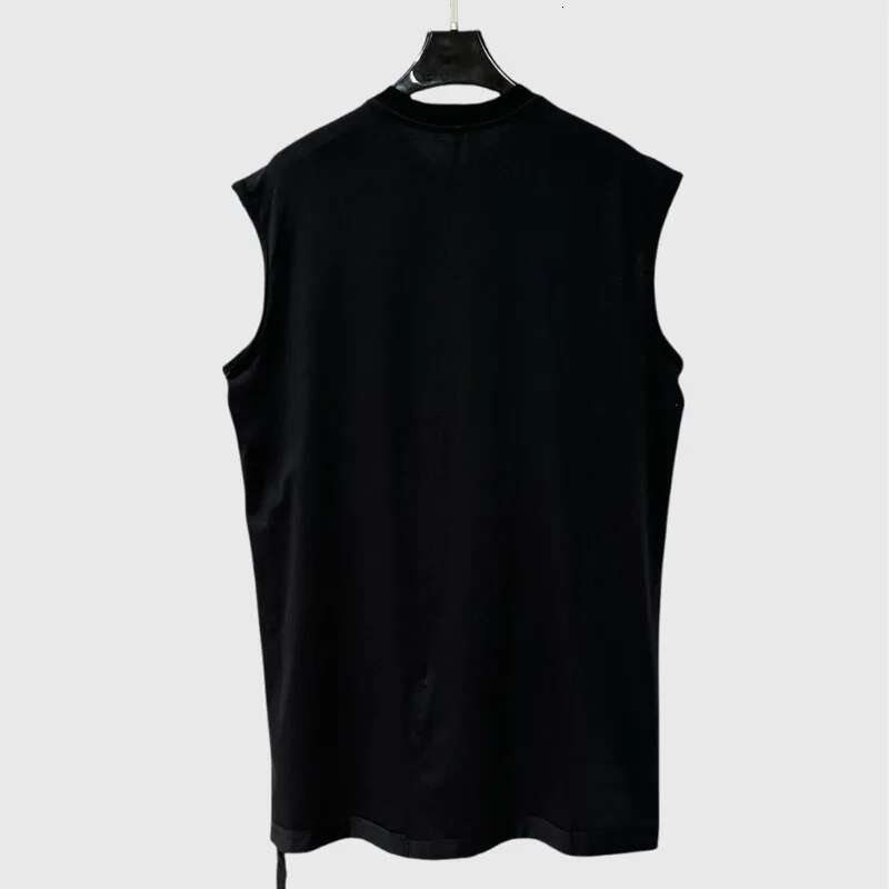 Designer clothes for women Printed Logo Sleeveless Top for Spring Summer 2025 New Men's Trendy Style Dark Round Neck Loose Street Wear American R