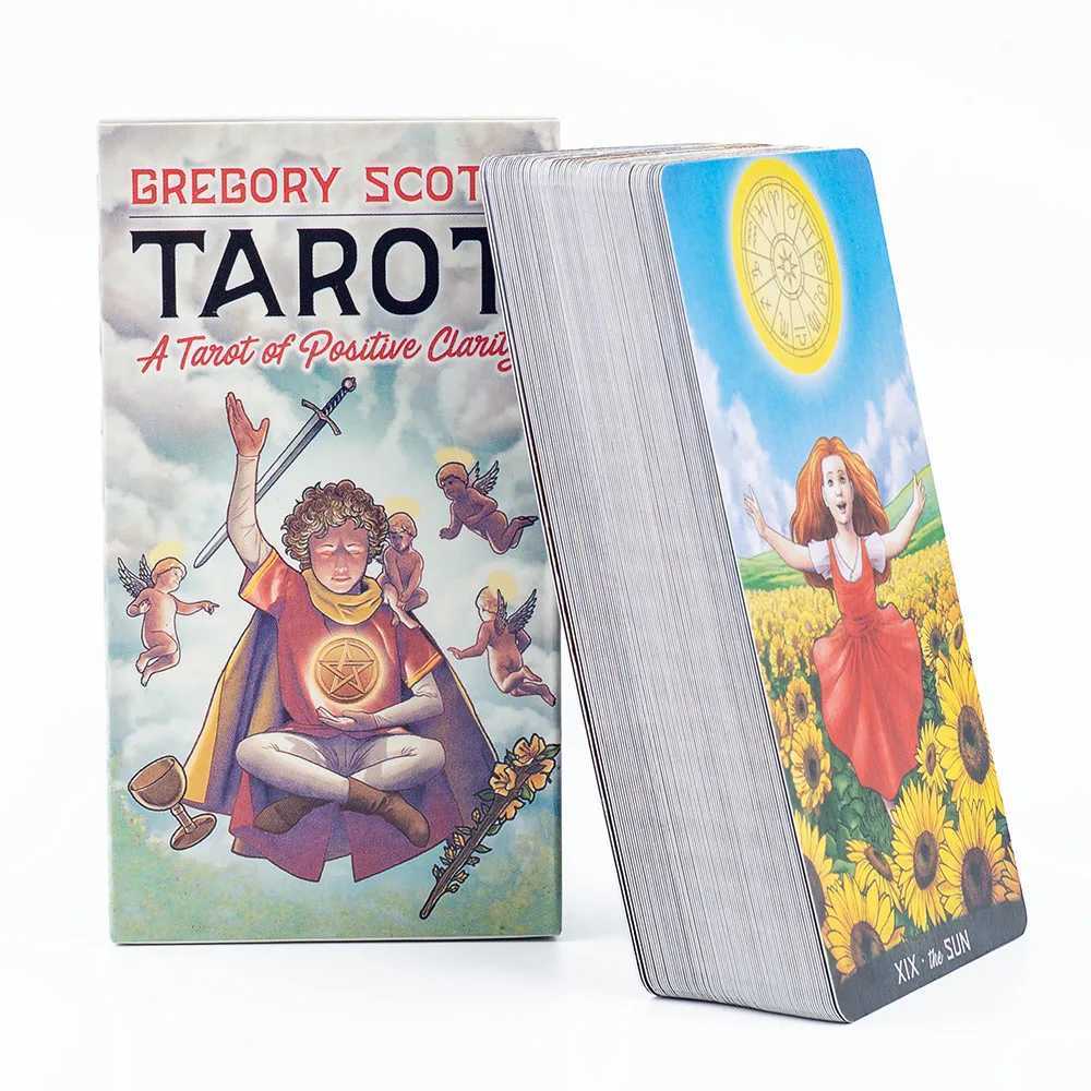 Hot Selling Gregory Scott Tarot 78-Card Deck English Visions For Beginners Puzzle Leisure Family Friend Party Game 11161cm C251114