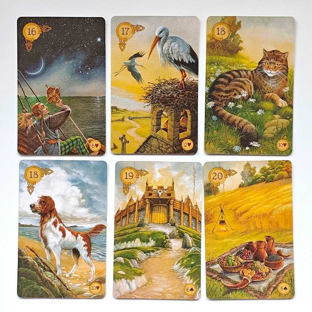 Lenormand Deck 96cm 45 Pcs Lenormand Cards Colorful Artwork Printed on 350GSM Double-emBOSSed Cardstock C251114