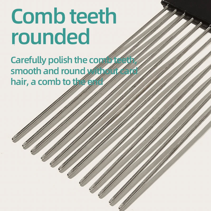 6pcs Professional Curly Hair Sponge Twist Brush Magic Afro Comb Rat Tail Comb Durable Rubber Fork Comb Curly Hair Styling Tools 251111