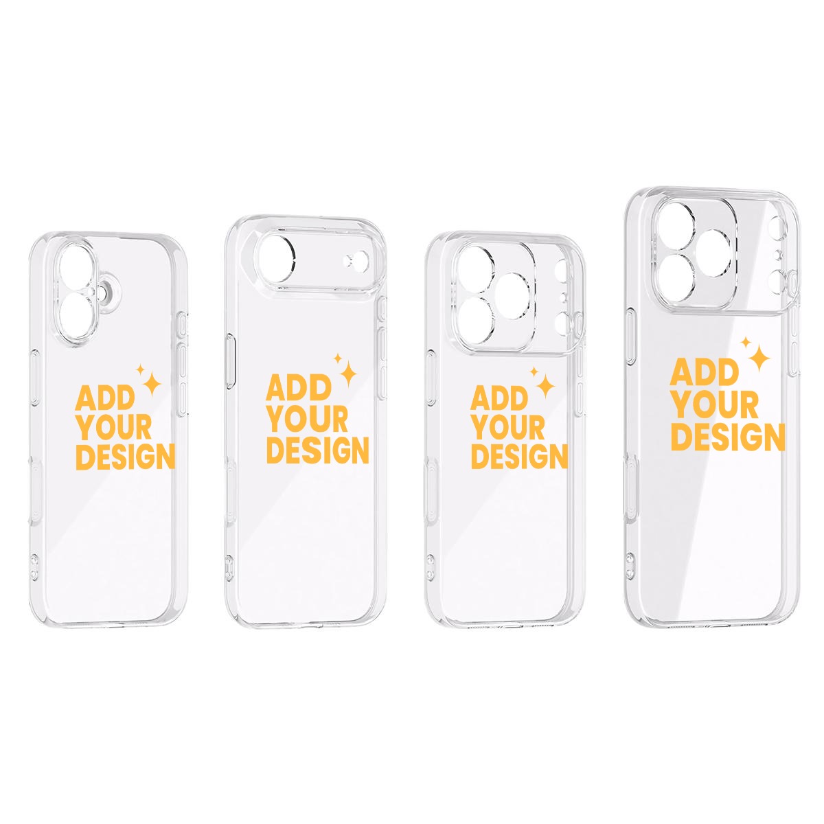 DHgatepod iPhone 17 Series TPU Case Custom Printed Protective Cover Slim Fit Shockproof