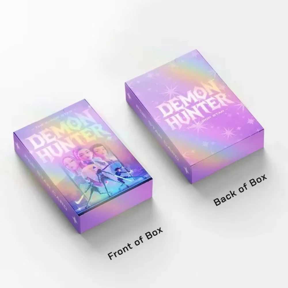 55pcs Kpop Demon Hunter Laser Card Anime Animation Surrounding Students Fashion Collect Cards Gifts Festival Party Gifts C251114