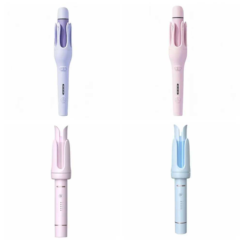 Portable Design 2-in-1 Waver Hair Curling Iron 32mm Barrel Size Anti-Tangle Technology Automatic Rotating Hair CurlerT251114