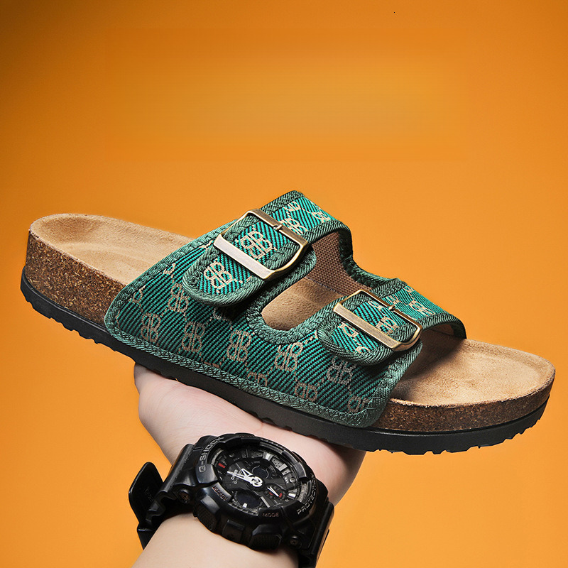 Designer Slippers 25S New Cork Sandals Men And Women s Summer One piece Anti Slip hot Flip Flops Outdoor Beach Shoes