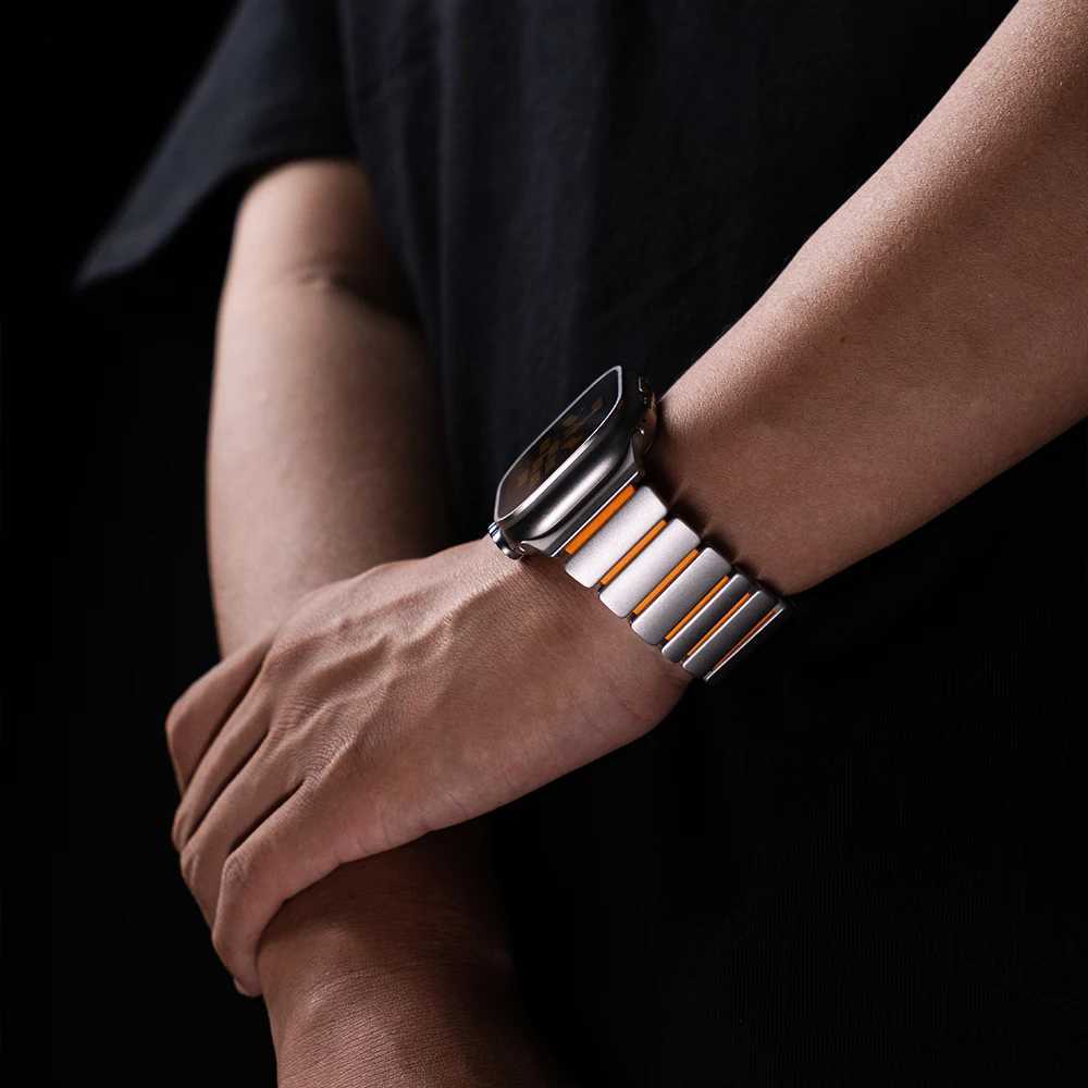 Titanium Fluoroelaster Rubber Band for Watch tra 3 2 49mm Series 11 10 46mm Strap for Iwatch 9 8 7 6 5 SE 3 44mm 45mm X251114 - view 7