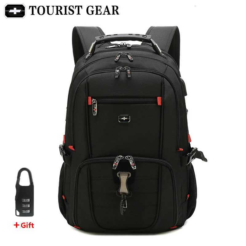 mens swiss backpacks travel bag business anti theft backpack men mochila USB Charging 156 17 inch Laptop Backpack waterproofW251113