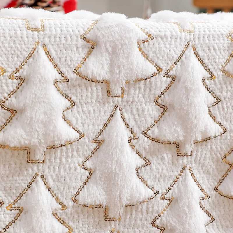Christmas Christmas White Table Runner Halloween Ghost Fall Winter Pumpkin Party Dining Decorations Christmas Dining Table Harvest Decor Y251113