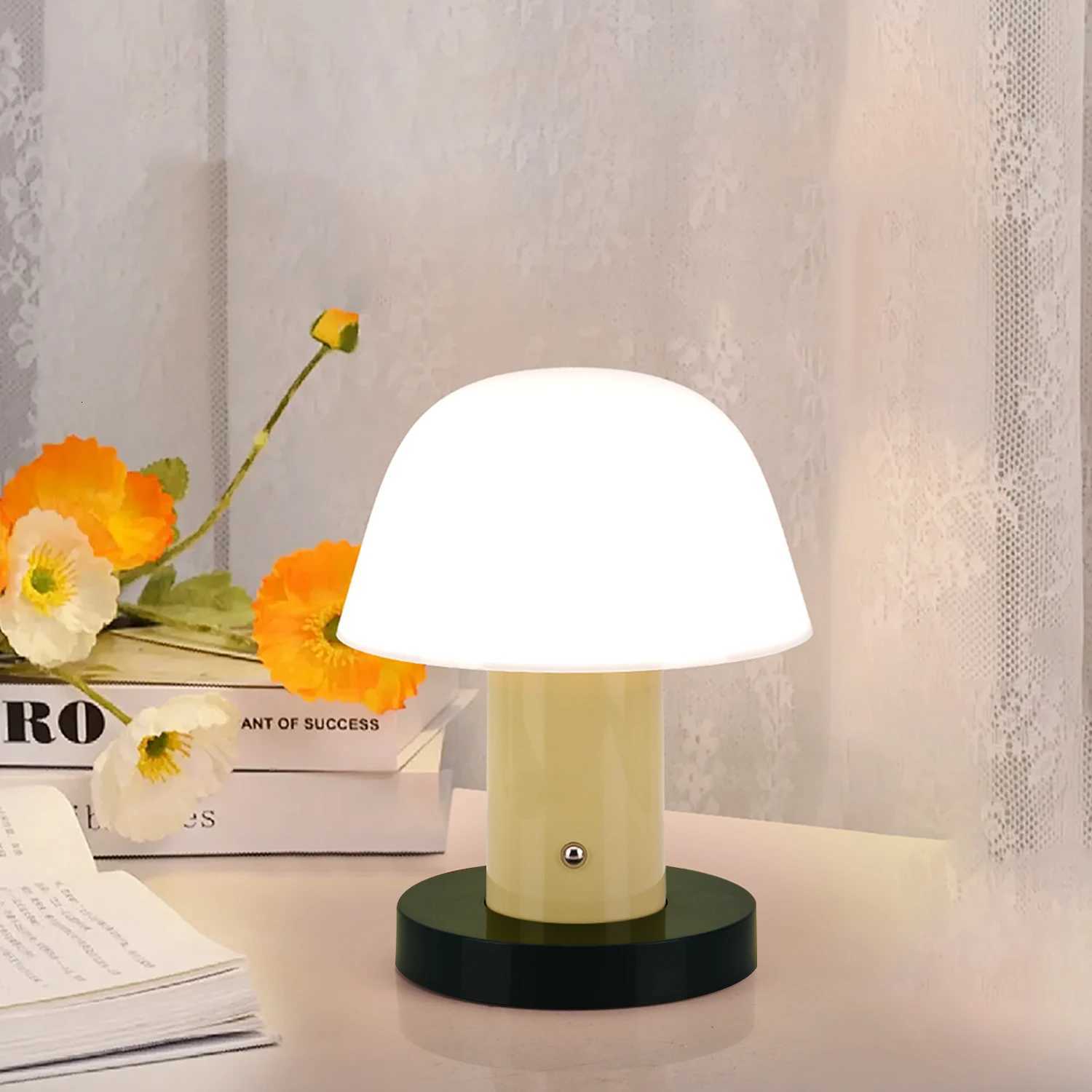 Bedroom bedside decorative light USB charging LED mushroom touch switch atmosphere light M251114