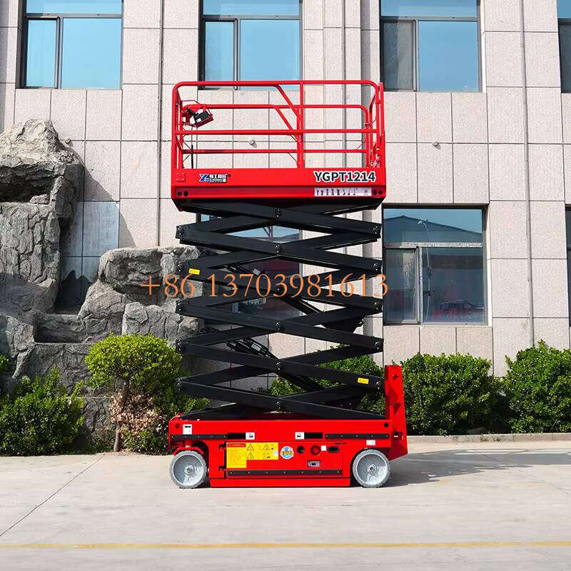 Easy Operation 10m 12m 14m Portable Crawler Mobile Scissor Lift Platform