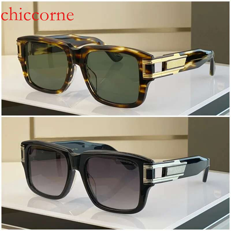 designer glasses sunglasses Fashion ins net red same men and women Classic Grandmaster TwoDT 2099 Gold Black Sier Frame Buffa Horn Gradient with Box w
