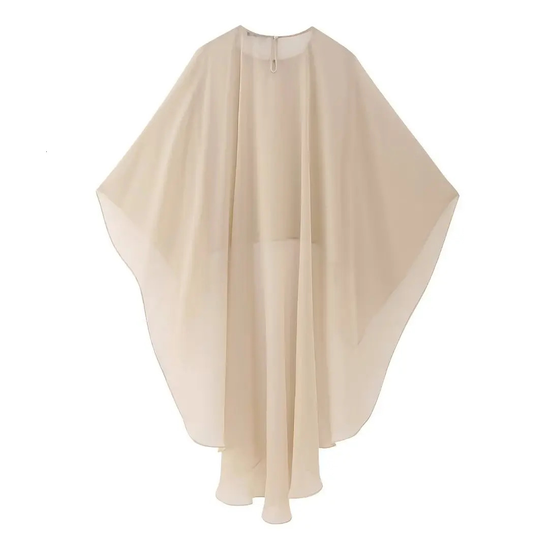 Womens elegant Gauze Cape Town chiffon cape 250410