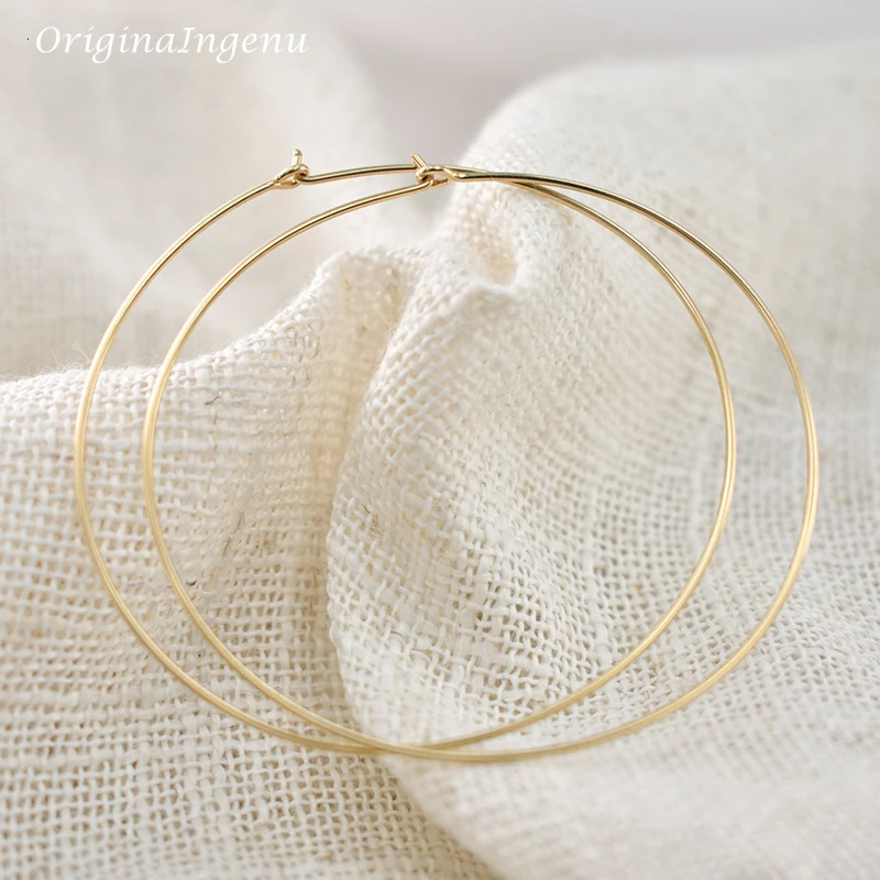 8 Size Thin Hoop Earrings Handmade Jewelry 925 Silver/Gold Filled Brincos Vintage Gold Pendientes Oorbellen Earrinngs For Women 250403