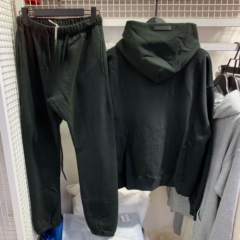 Men's Hoodies Luxury Oversized Two Rows Flocked Letter Logo For Men Brand Design Women's High Street Loose Hoodie Set