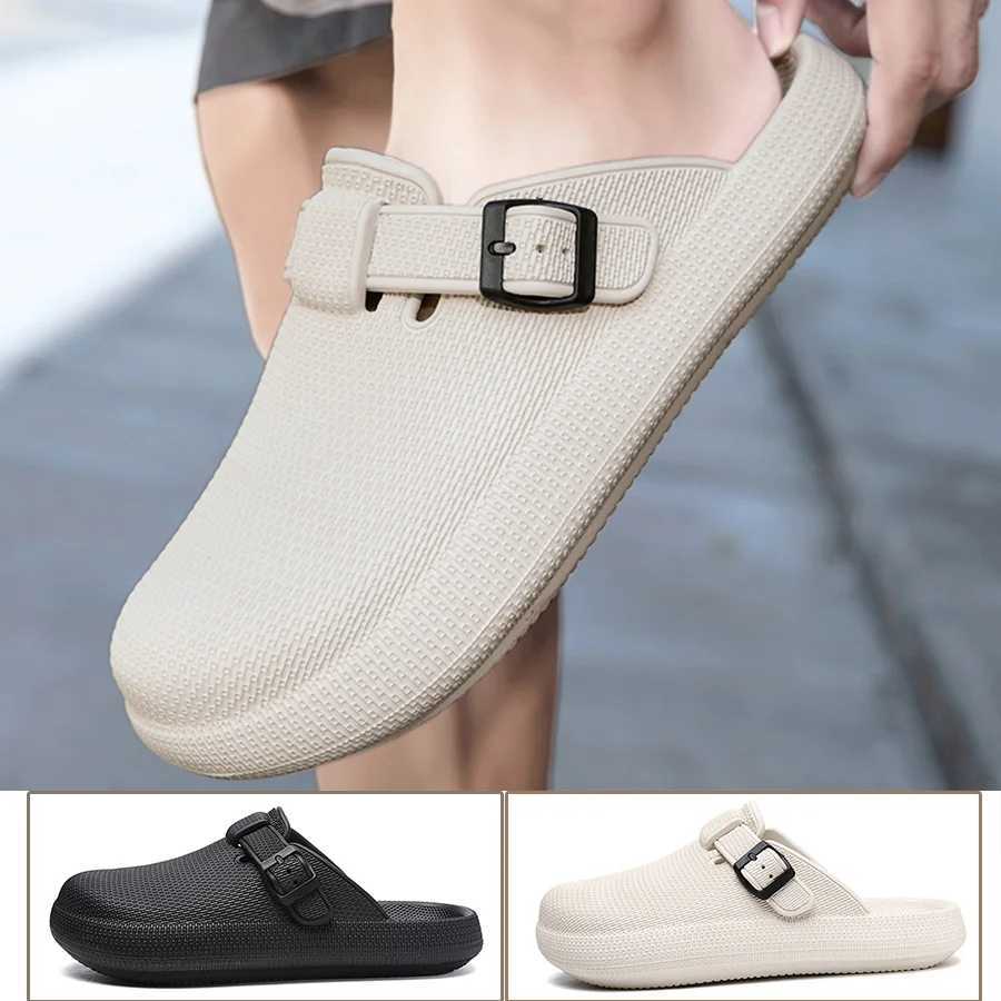 Summer beach slider mens 2025 summer mens outdoor slider mens casual half shoe W250414