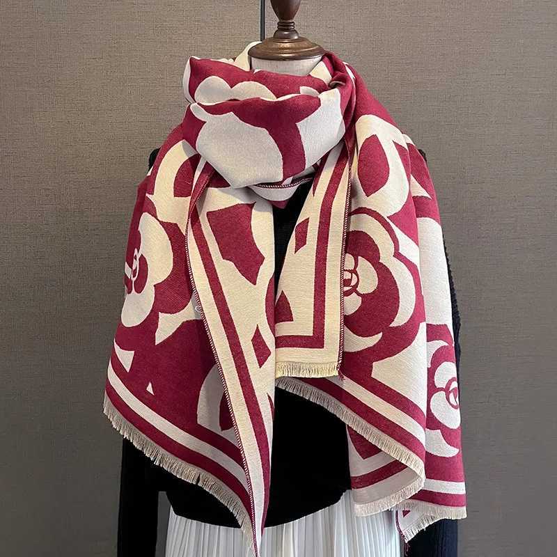 Luxury Luxury Brand Cashmere Scarf Women Winter Shawl and Wraps 2023 Design Caps Thick Blanket Bufanda Stoles Echarpe Femme Pashmina Y251114