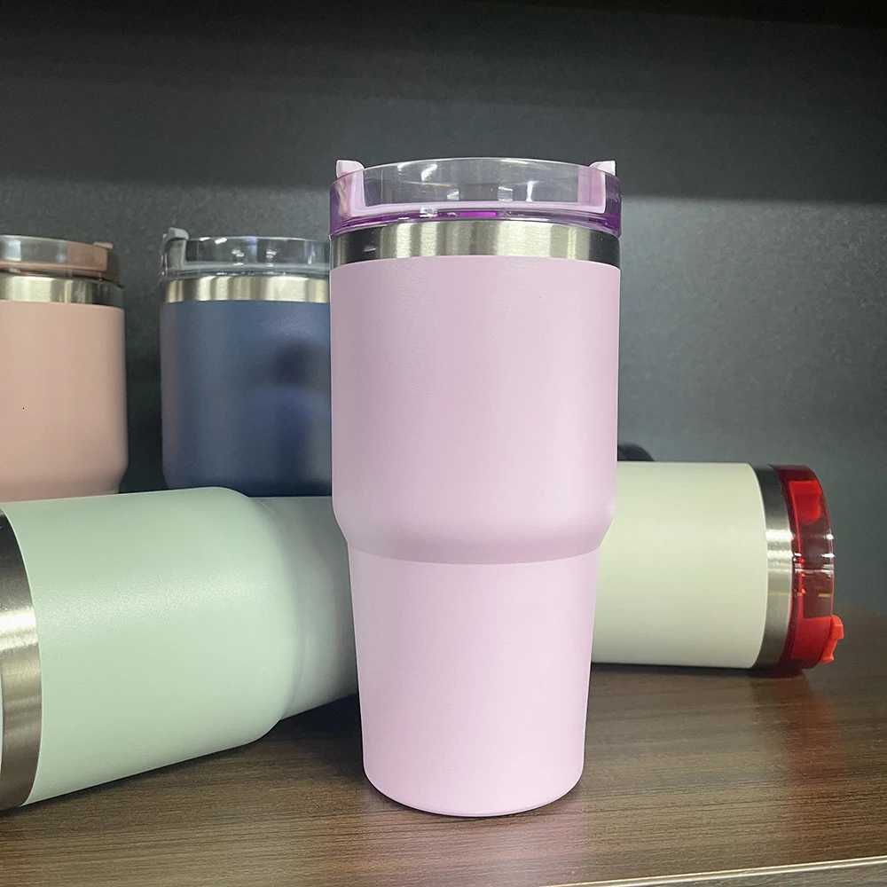 New Trustworthy large-capacity straw coffee travel cup car cup 304 stainless steel insulated cup C251114