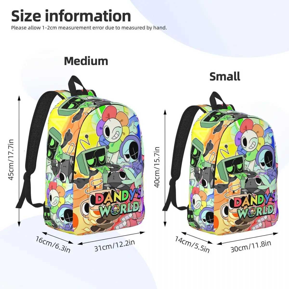 Dandys World Cool Backpack Lightweight High School Hiking Travel Game Daypack for Men Women Laptop Computer Shoulder BagW251113