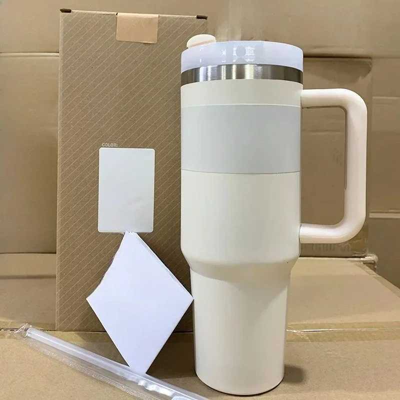 40 ounce travel mug with lid straw lid stainless steel iced tea with water mens and womens caf gift mug C251114