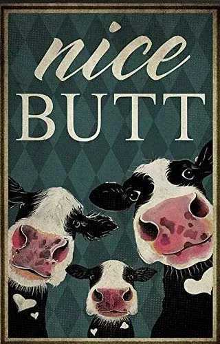 Funny Laughing Cow French Country Home La vache qui rit Metal Plaque Tin Sign for Street Shop Kitchen Bar Restaurant 16x12inchM251114