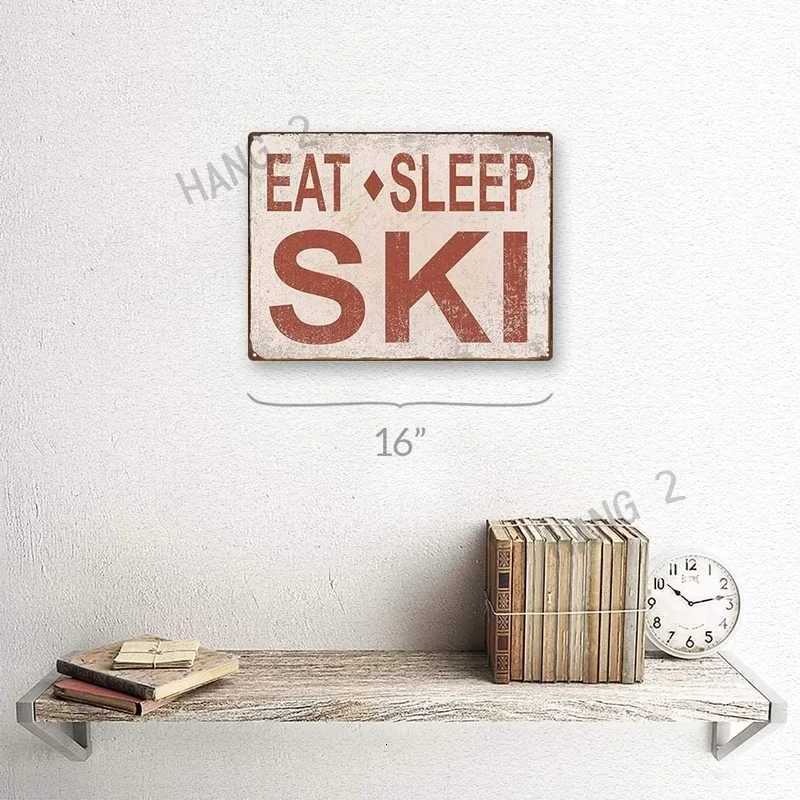 Ski Lift Loading and Unloading Wear-resistant Metal Signs Ski Loading and Unloading Area Wall Decoration Metal Signs 8x12 InchesM251114