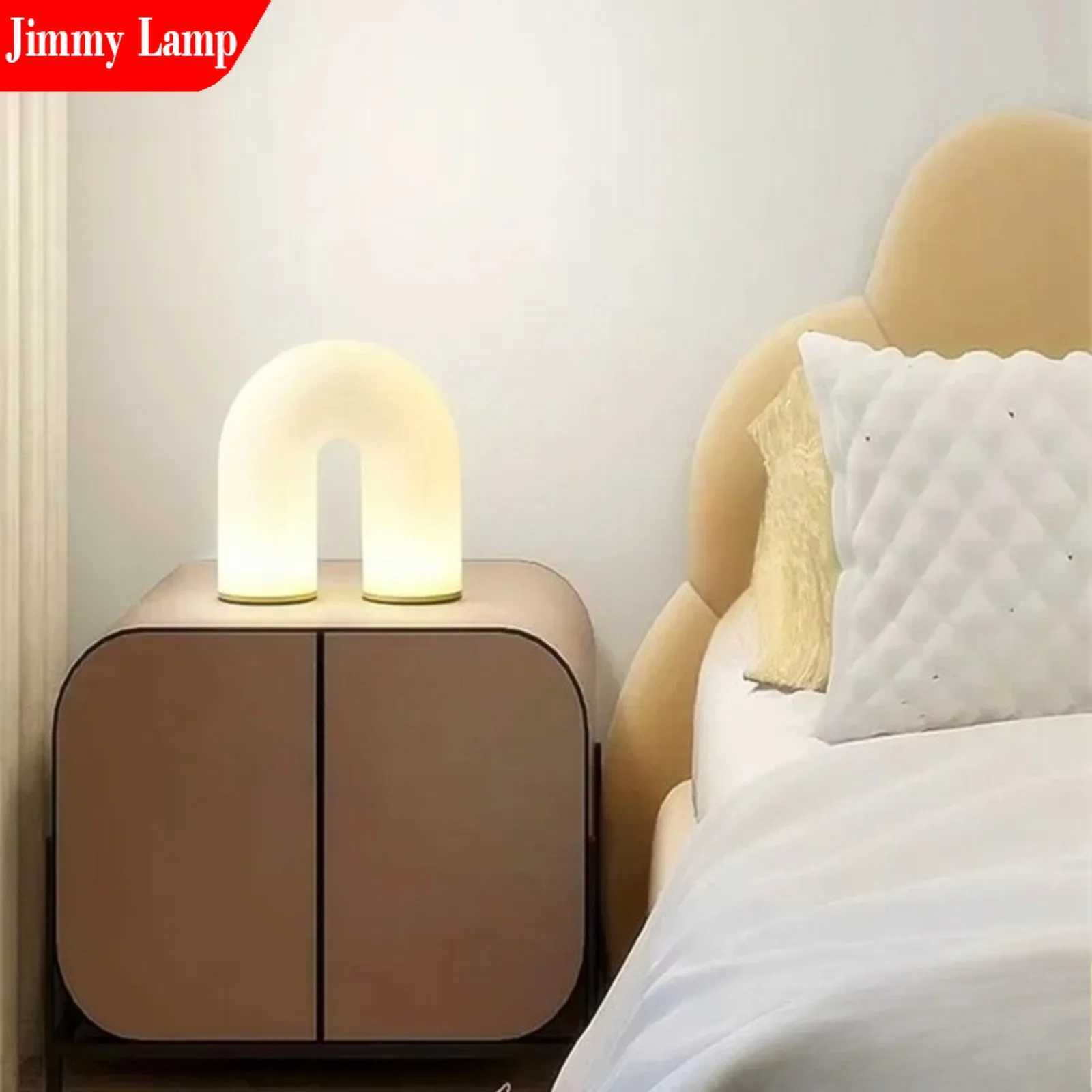 Modern Minimalism U Arched White Desktop Nightlight Home Decoration Bedside Table Lamp Reading Light Bedroom Living Study Room M251114