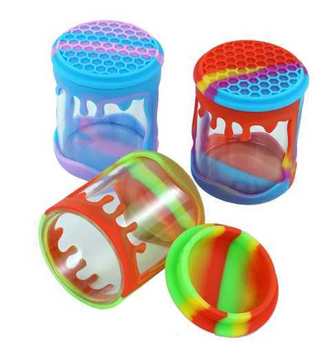 Water drop silicone wrapped glass storage tank w250414