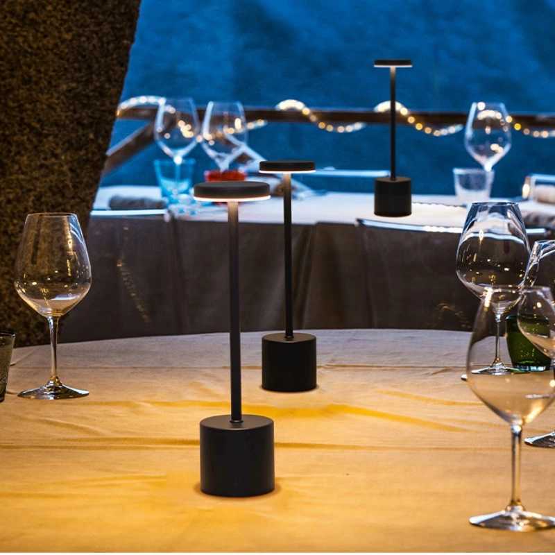 led rechargeable bar table lamp dining table atmosphere light restaurant clear bar desktop outdoor atmosphere light stall retro M251114