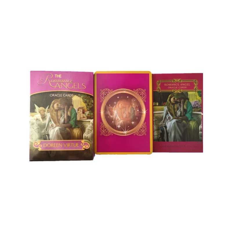 127cm English New Romance Angels Oracle Cards Deck Tarot Cards By Doreen Virtue Out Of Print gilded edge with paper manual C251114